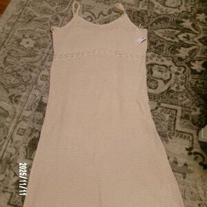 NEW Old Navy Cream Color Crochet Knit SLEEVELSS Dress Size XXL $49.99